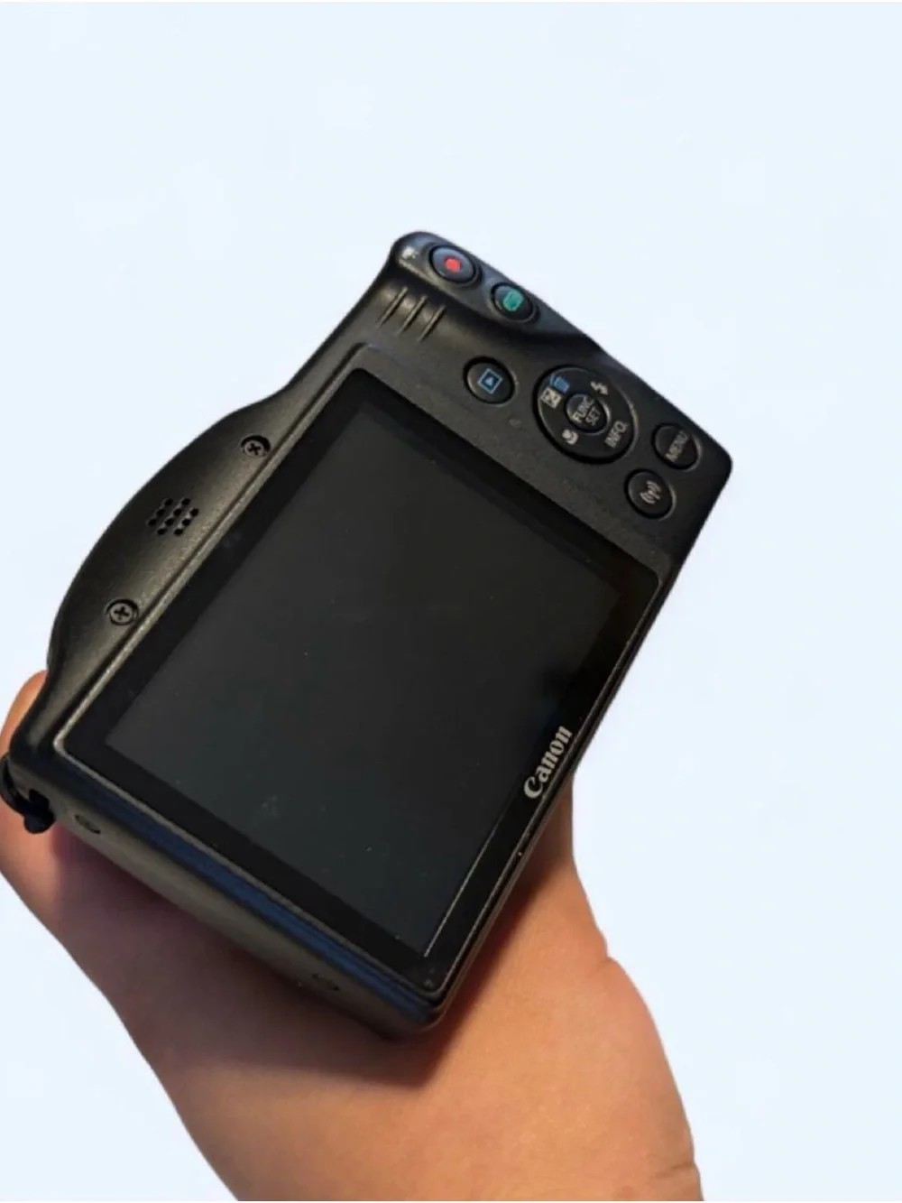 Canon PowerShot SX420 IS Digital Camera with Lens Cover, wrist wrap, and battery